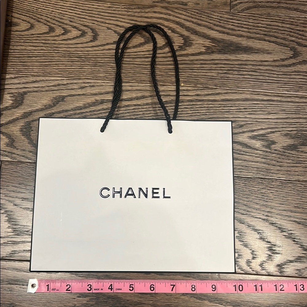 Chanel White Shopping Bag